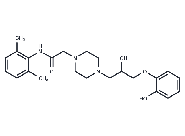 Desmethyl Ranolazine Chemical Structure