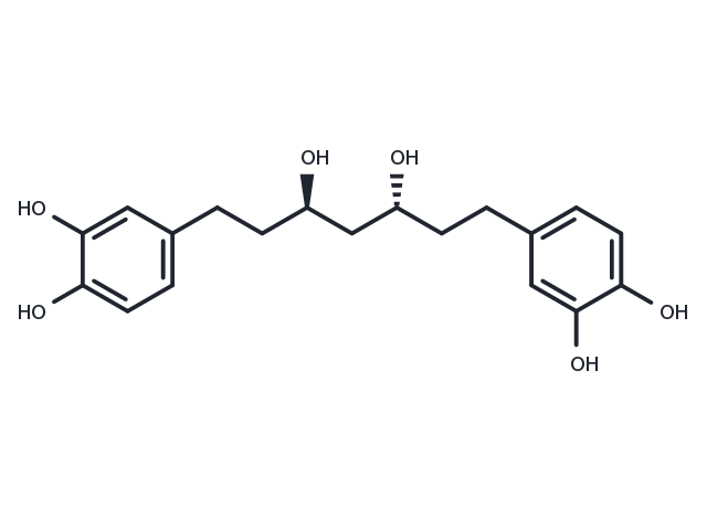 3,5-Dihydroxy-1,7-bis(3,4-dihydroxyphenyl)heptane Chemical Structure