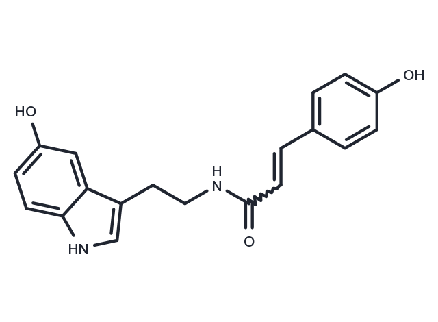 TargetMol Chemical Structure N-(p-Coumaroyl) serotonin