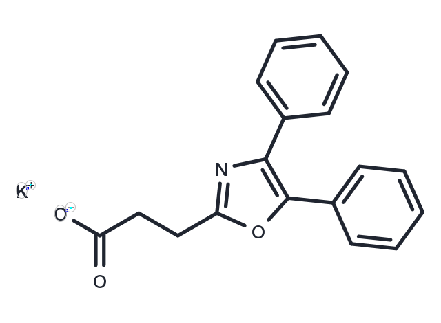 Oxaprozin potassium Chemical Structure