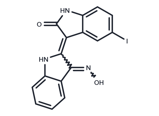 TargetMol Chemical Structure 5-Iodo-indirubin-3'-monoxime