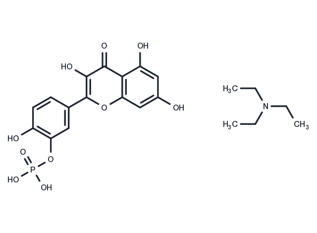 TargetMol Chemical Structure Quercetin-3'-o-phosphate TEA