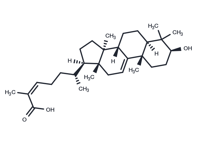 3-Hydroxylanost-9(11)-24-dien-26-oic acid Chemical Structure