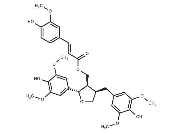 TargetMol Chemical Structure 9-O-Feruloyl-5,5'-dimethoxylariciresinol