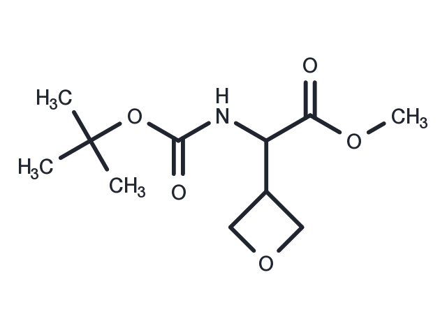 Methyl 2-(Boc-aMino)-2-(oxetan-3-yl)acetate Chemical Structure