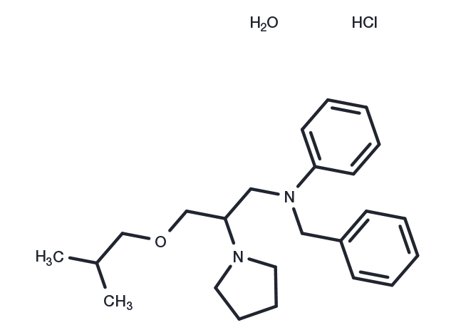 Bepridil hydrochloride hydrate Chemical Structure