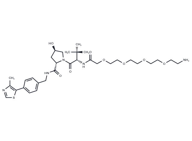 (S,R,S)-AHPC-PEG4-NH2 Chemical Structure