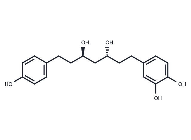 TargetMol Chemical Structure 3,5-Dihydroxy-1-(3,4-dihydroxyphenyl)-7-(4-hydroxyphenyl)heptane