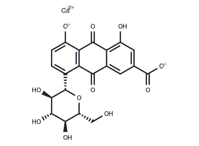 TargetMol Chemical Structure Rhein-8-glucoside calcium