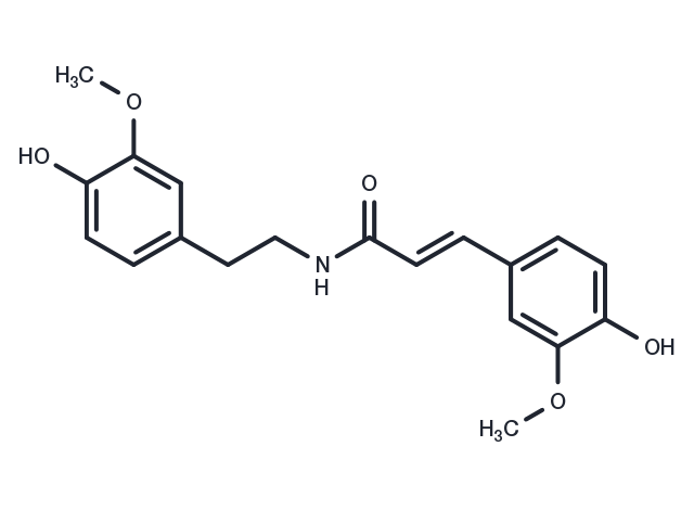 N-trans-Feruloyl-3-methoxytyramine Chemical Structure