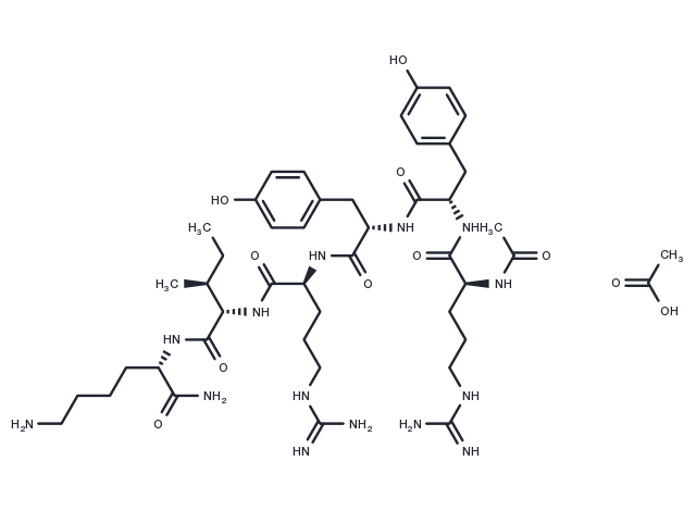 Ac-RYYRIK-NH2 acetate Chemical Structure