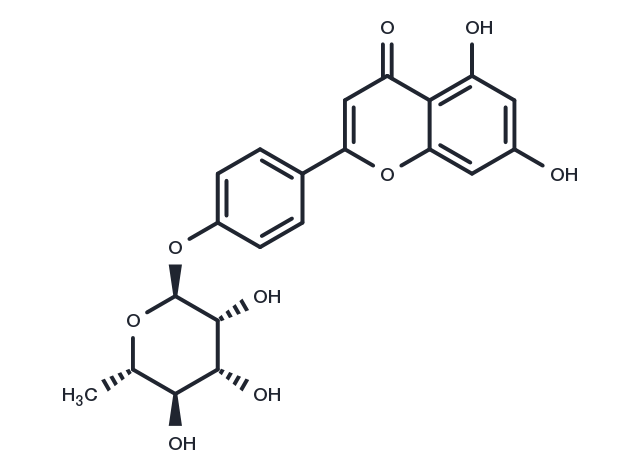 TargetMol Chemical Structure Apigenin 4'-O-rhamnoside