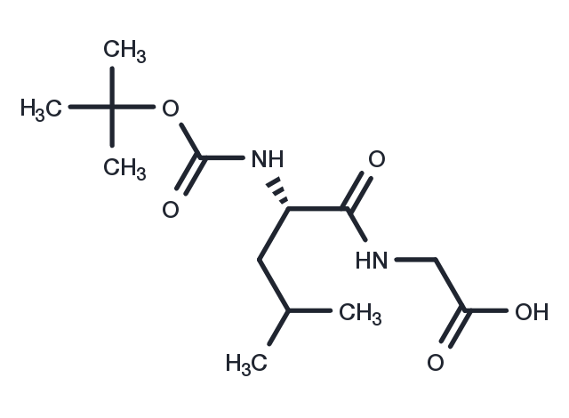 Boc-Leu-Gly-OH Chemical Structure