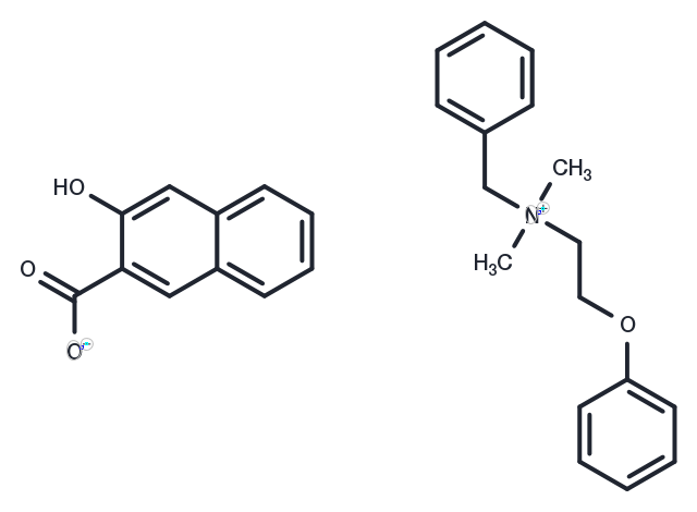 Bephenium (hydroxynaphthoate) Chemical Structure