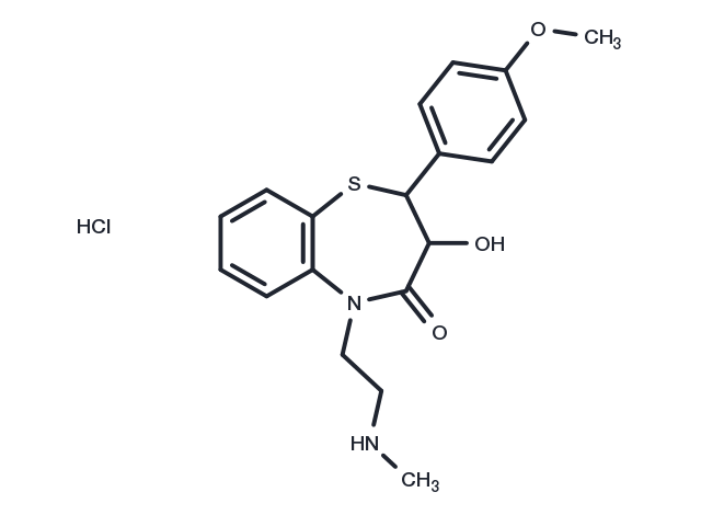 Deacetyl-N-monodemethyldiltiazem Chemical Structure