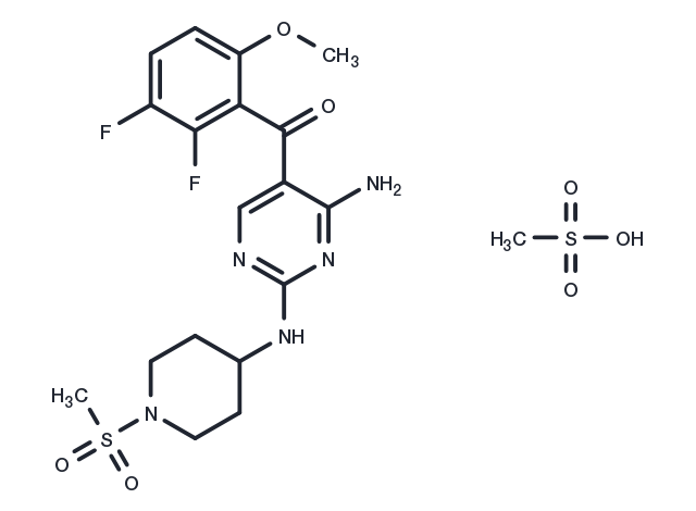 R-547 mesylate Chemical Structure