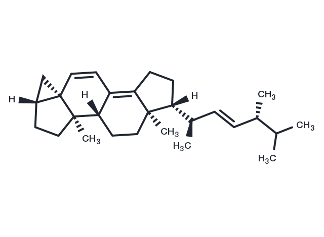 3,5-Cycloergosta-6,8(14),22-triene Chemical Structure