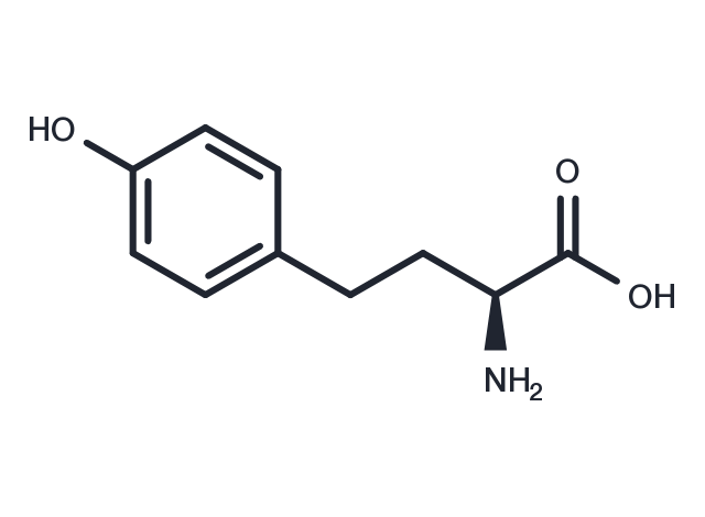 Homotyrosine, (+)- Chemical Structure