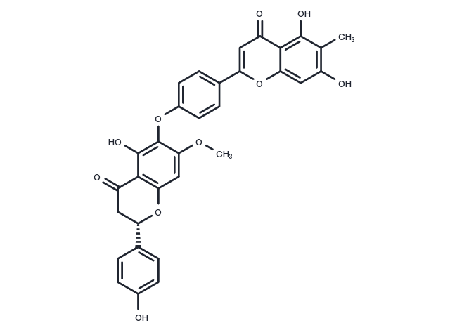 Taiwanhomoflavone B Chemical Structure