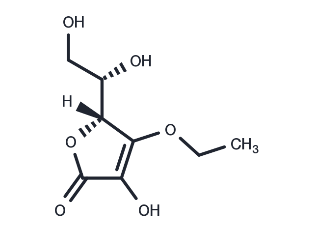 TargetMol Chemical Structure 3-O-Ethyl-L-ascorbic acid