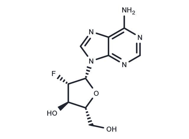 TargetMol Chemical Structure 2'-Deoxy-2'-fluoroarabinoadenosine