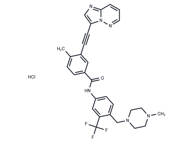 TargetMol Chemical Structure Ponatinib Hydrochloride