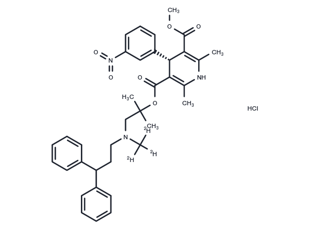 TargetMol Chemical Structure (R)-Lercanidipine-d3 hydrochloride
