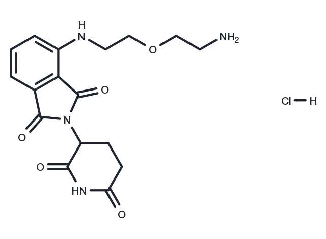 TargetMol Chemical Structure Thalidomide-NH-PEG1-NH2 hydrochloride