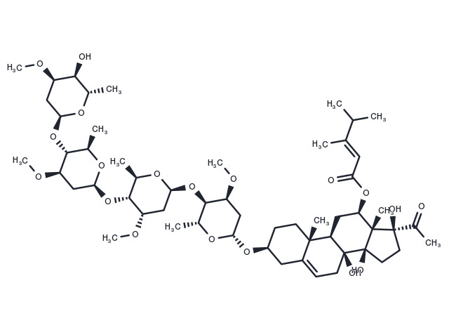 Otophylloside B 4'''-O-alpha-L-cymaropyranoside Chemical Structure