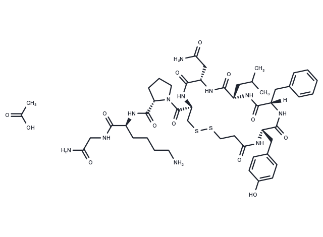 TargetMol Chemical Structure d[Leu4,Lys8]-VP acetate