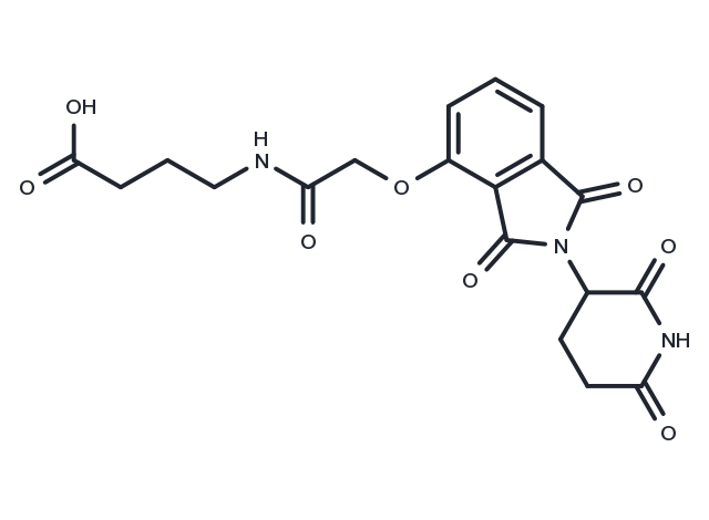 Thalidomide-O-amido-C3-COOH Chemical Structure