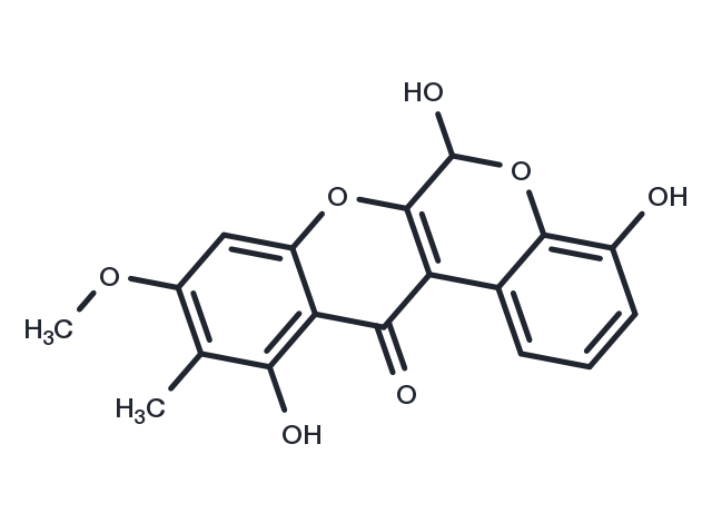 TargetMol Chemical Structure 9-O-Methyl-4-hydroxyboeravinone B