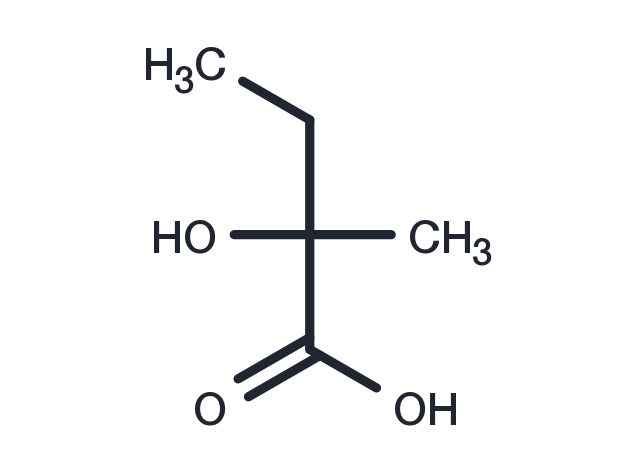 2-Hydroxy-2-methylbutanoic acid Chemical Structure