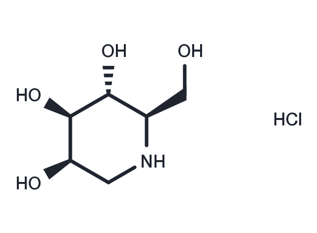 TargetMol Chemical Structure 1-Deoxymannojirimycin hydrochloride