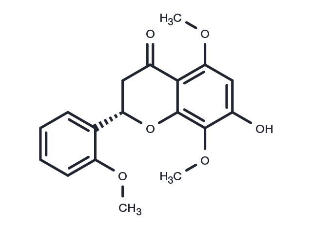 7-Hydroxy-2',5,8-trimethoxyflavanone Chemical Structure