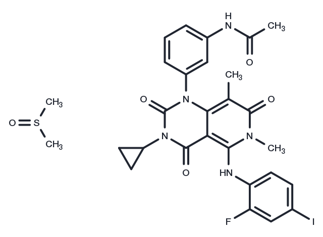 TargetMol Chemical Structure Trametinib (DMSO solvate)