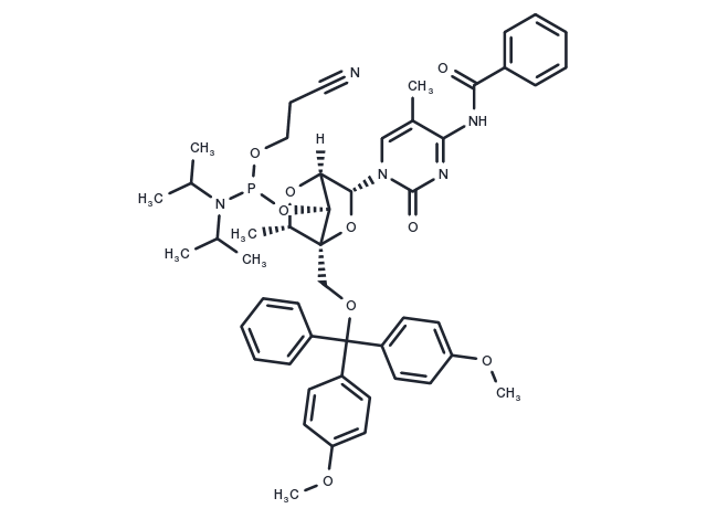 5'-ODMT cEt N-Bzm5 C Phosphoramidite (Amidite) Chemical Structure