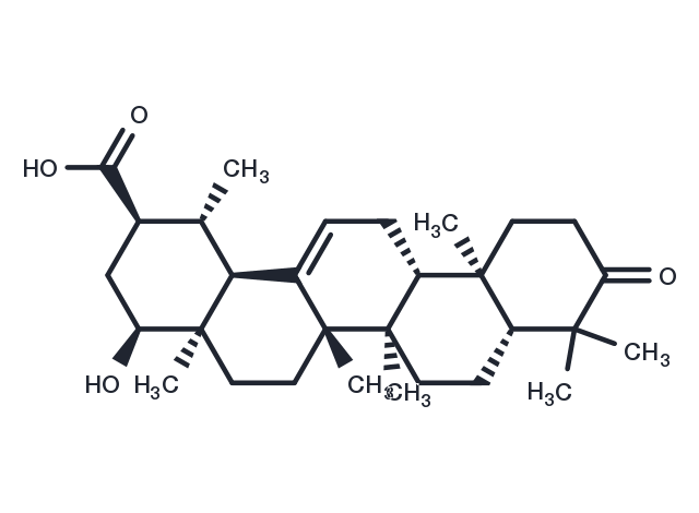 TargetMol Chemical Structure 22-Hydroxy-3-oxo-12-ursen-30-oic acid