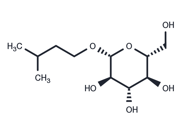 Isopentyl b-D-glucoside Chemical Structure