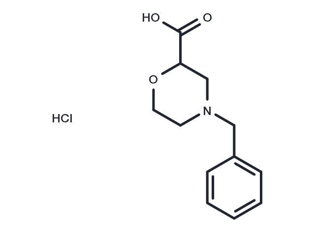 4-Benzyl-2-carboxymorpholine hydrochloride Chemical Structure