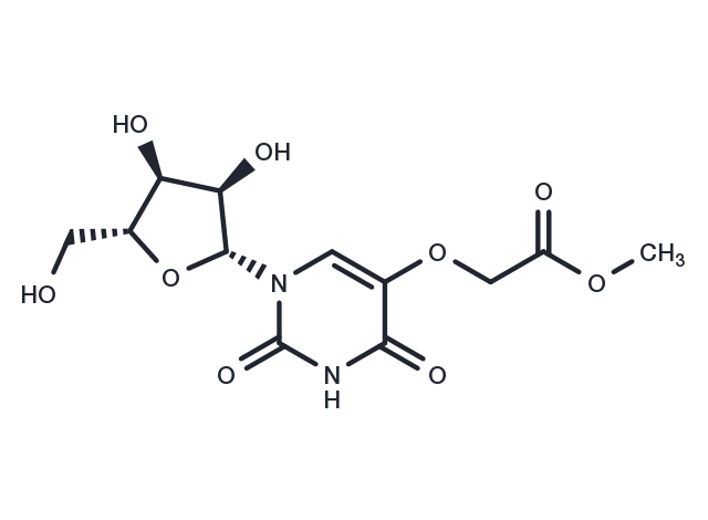 Uridine   5-oxyacetic acid methyl ester Chemical Structure