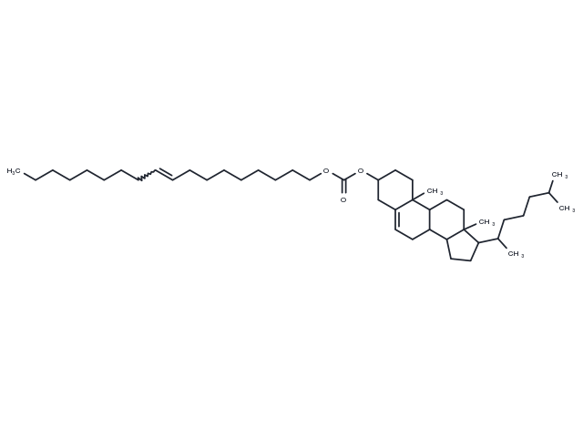 (3S,8S,9S,10R,13R,14S,17R)-10,13-Dimethyl-17-((R)-6-methylheptan-2-yl)-2,3,4,7,8,9,10,11,12,13,14,15,16,17-tetradecahydro-1H-cyclopenta[a]phenanthren-3-yl (Z)-octadec-9-en-1-yl carbonate Chemical Structure