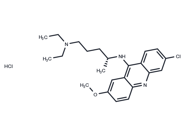 l-Atabrine dihydrochloride Chemical Structure