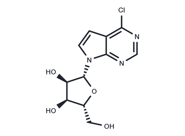 TargetMol Chemical Structure 6-Chloro-7-deazapurine-β-D-riboside