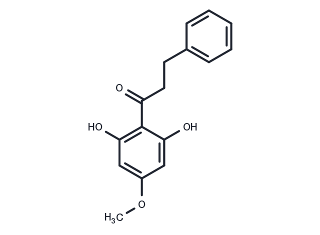 2',6'-Dihydroxy 4'-methoxydihydrochalcone Chemical Structure