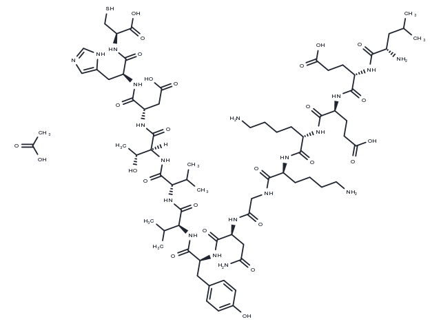 EGFRvIII peptide PEPvIII acetate Chemical Structure