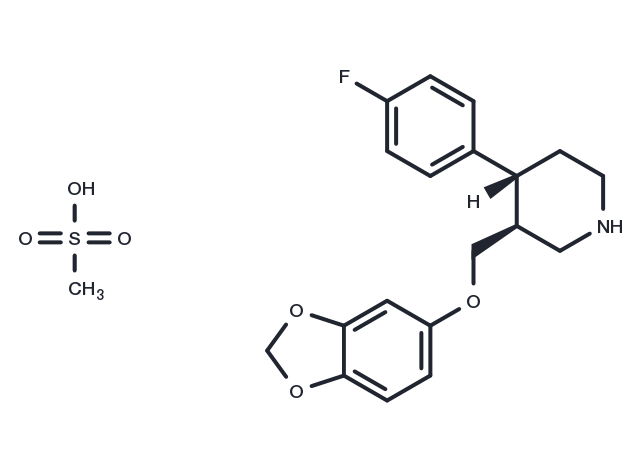 Paroxetine mesylate Chemical Structure