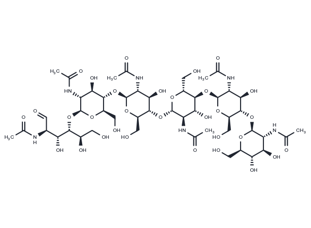 Hexa-N-acetylchitohexaose Chemical Structure