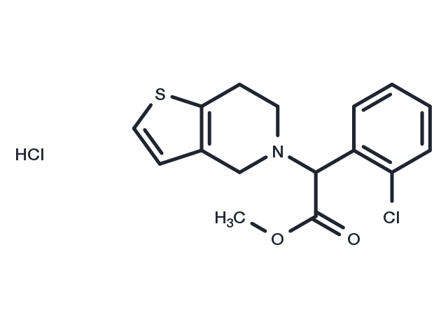 (±)-Clopidogrel (hydrochloride) Chemical Structure