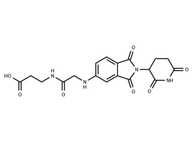 Thalidomide-CH2CONH-C2-COOH Chemical Structure